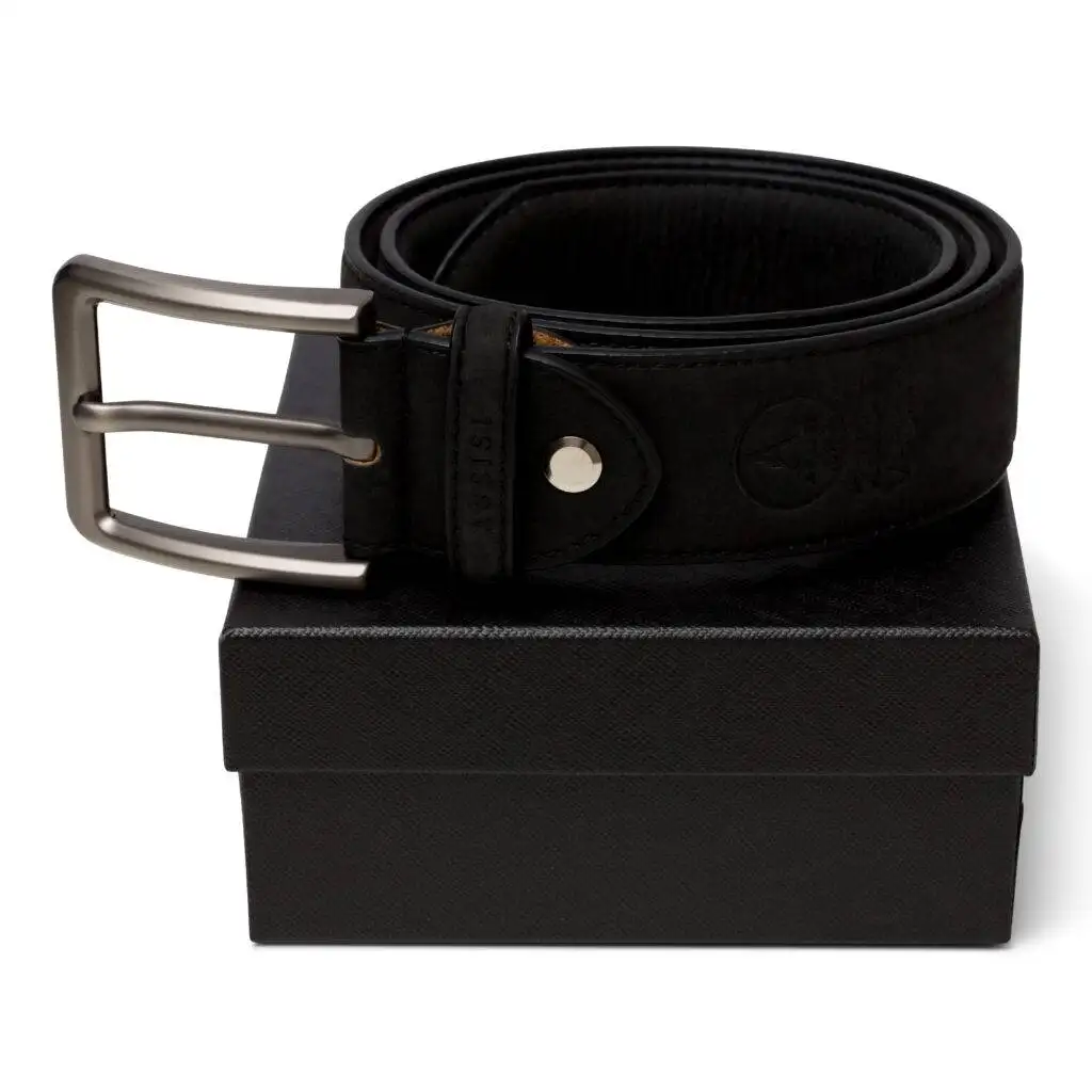 Gifts for vegans - black vegan belts for men