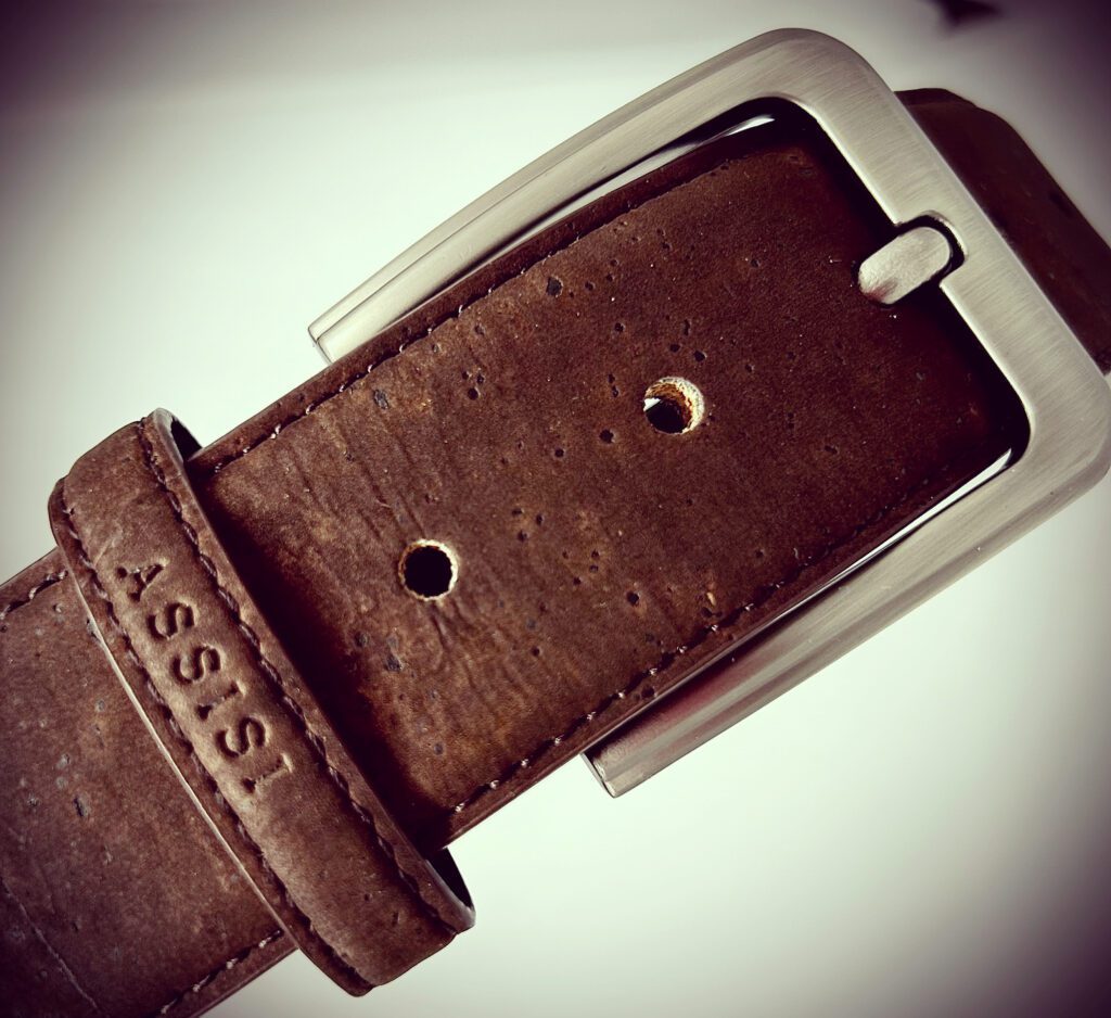 cork belt - made with eco-friendly material