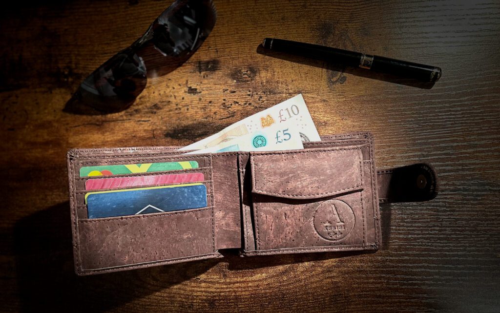 vegan cork wallets