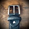 black cork belt for vegan men