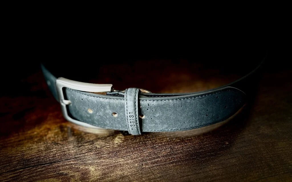 black vegan belt