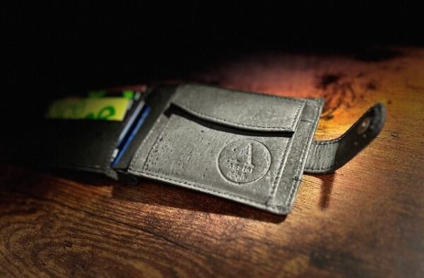 black vegan wallets for men