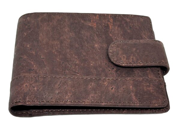 brown cork wallet for men
