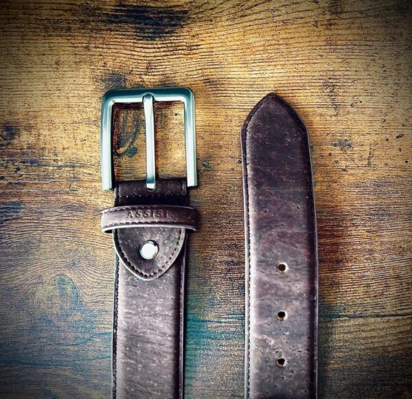 Brown non-leather belt for men