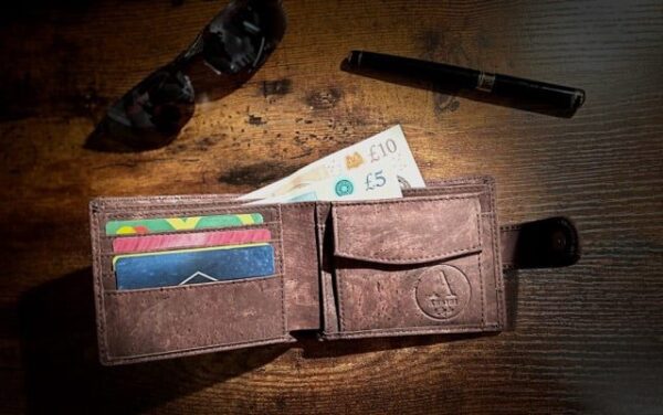 brown vegan wallets for men