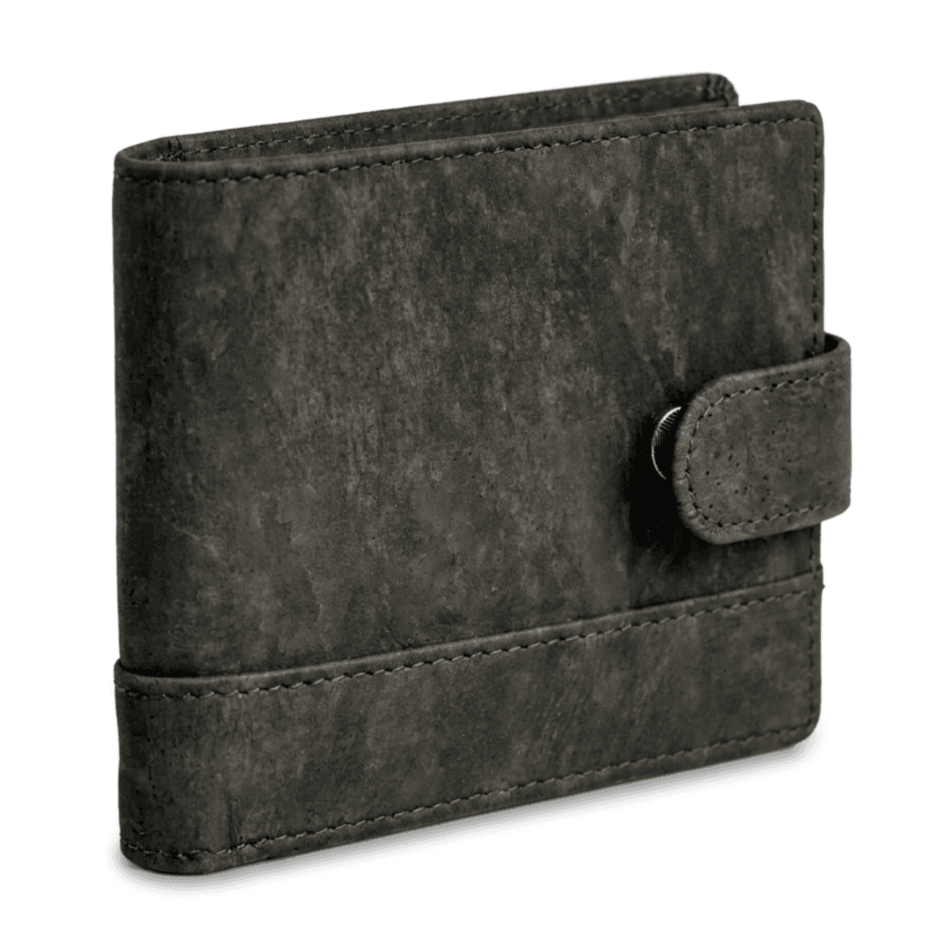 black cork vegan wallet