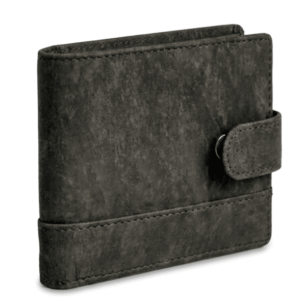 black cork vegan wallet