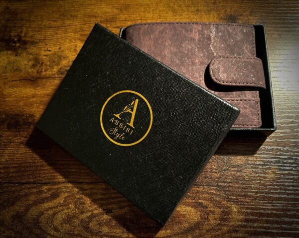 vegan wallet brown