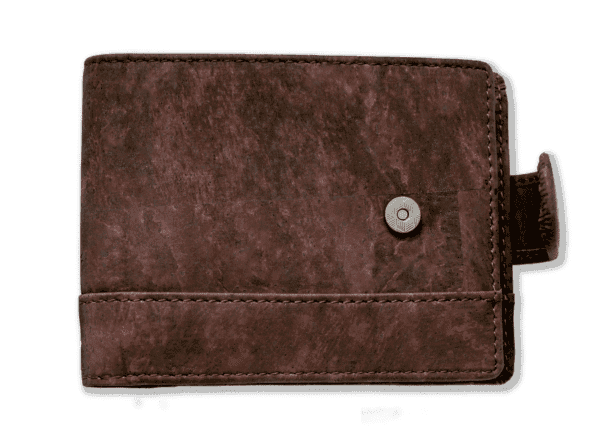 brown vegan wallet for men