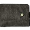 RFID blocking black wallet for men