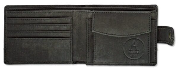 third anniversary gift ideas for him - black cork wallet