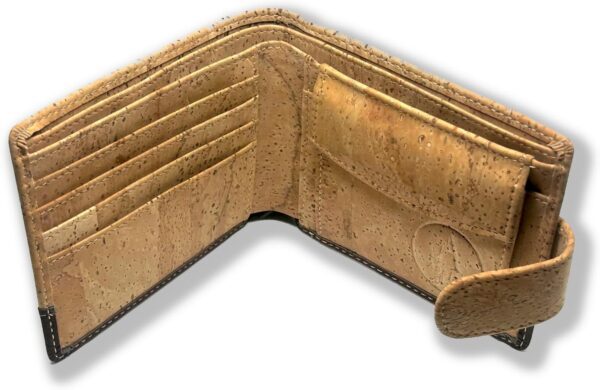 two tone vegan wallet for men