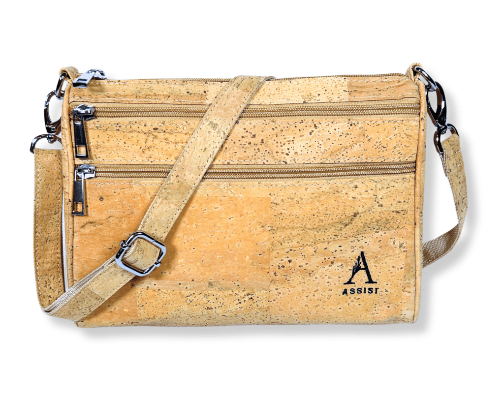 Vegan Handbag (Natural) – Designer Vegan Handbag Assisi Style