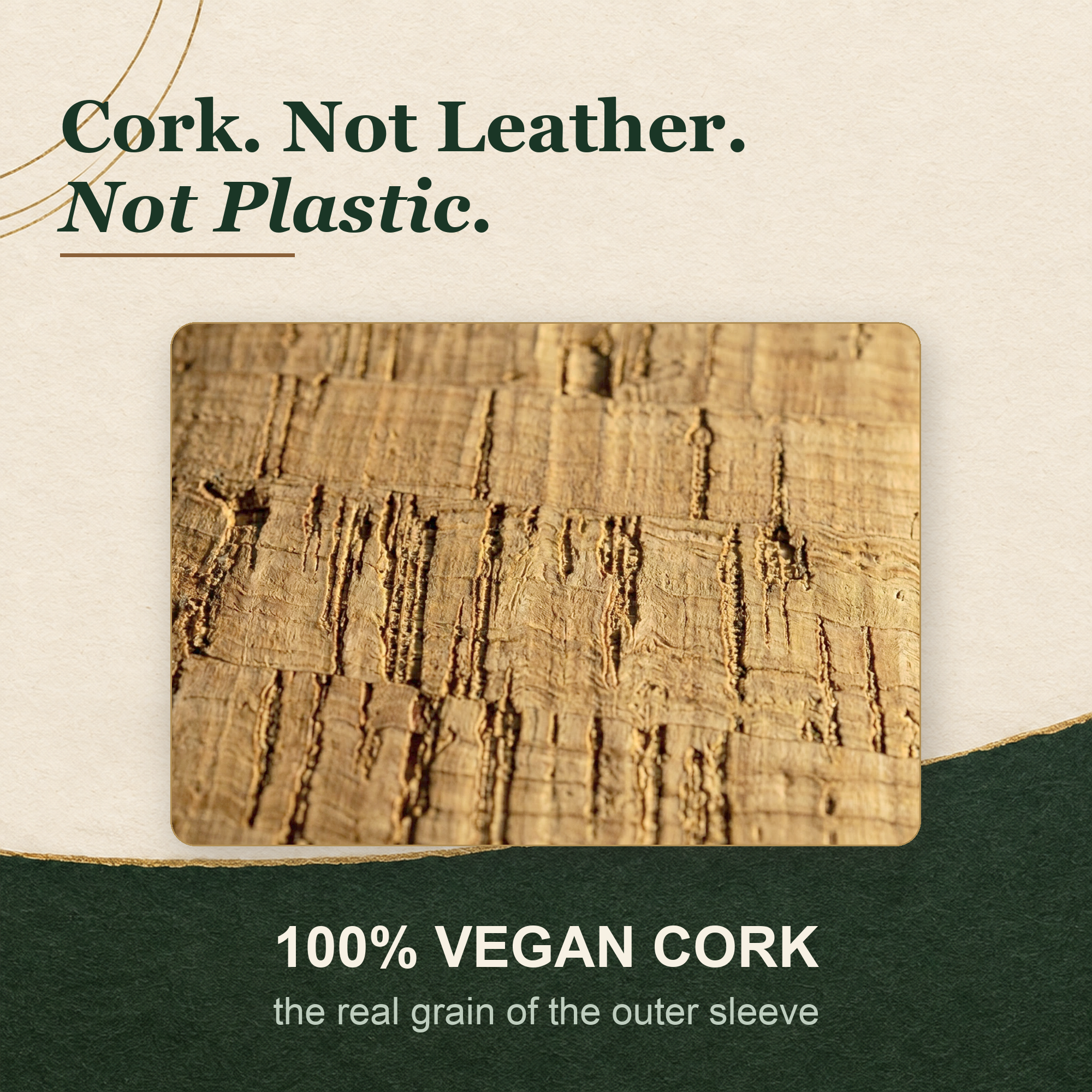 minimalist cork vegan pop up card wallet 3rd 5th anniversary
