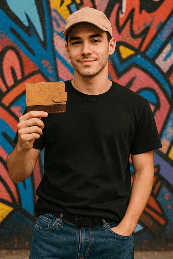 vegan gifts for men -cork wallets