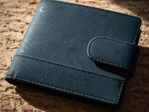 black cork wallet