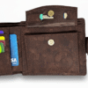 Brown vegan cork wallet for men