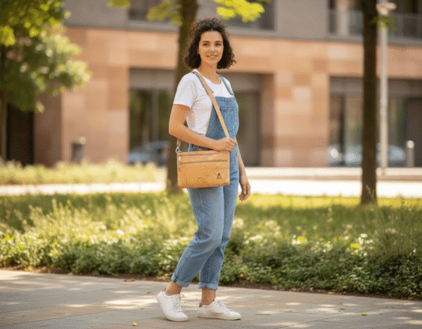 vegan gift for women - cork handbag