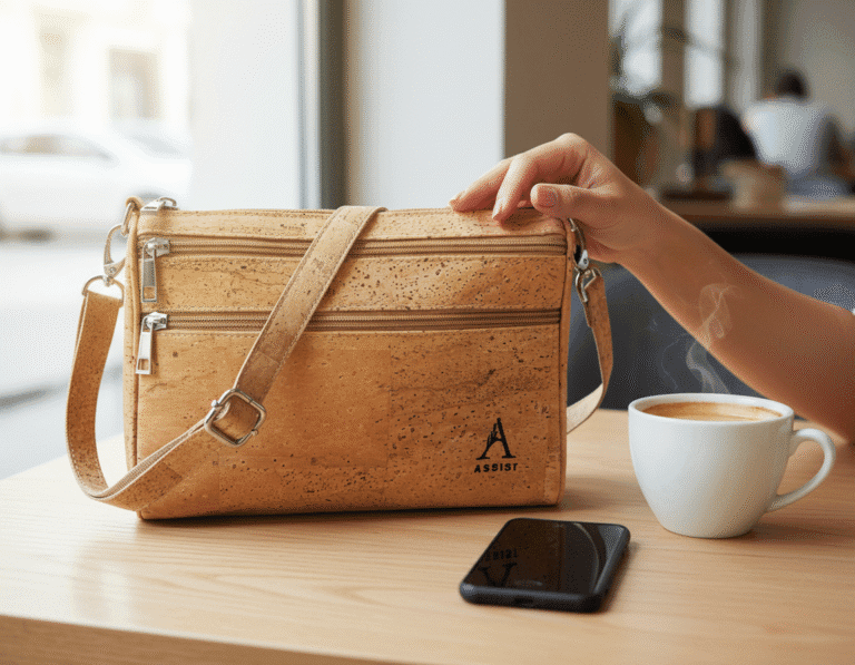 vegan gifts for women - cork handbags