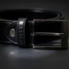 Black non leather belt for men and women