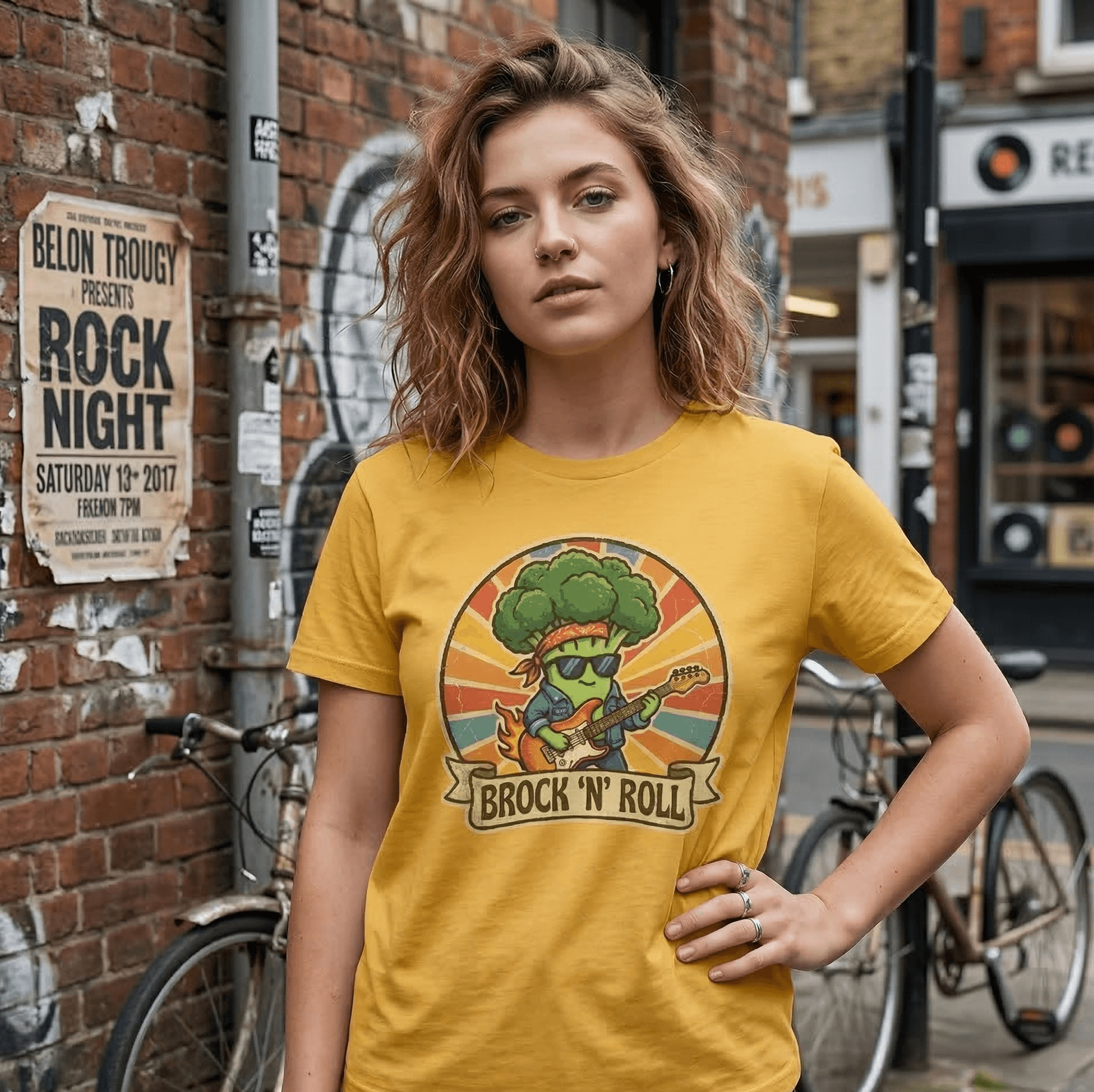Brock n roll funny broccoli t-shirt Brock n roll funny broccoli t-shirt