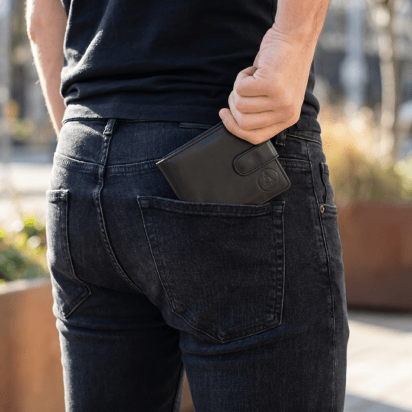 black cactus leather wallet